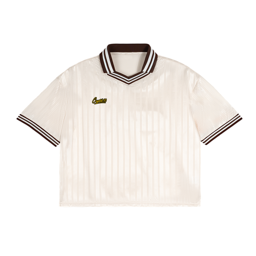 Contrast Stripes Polo Collar T-Shirt