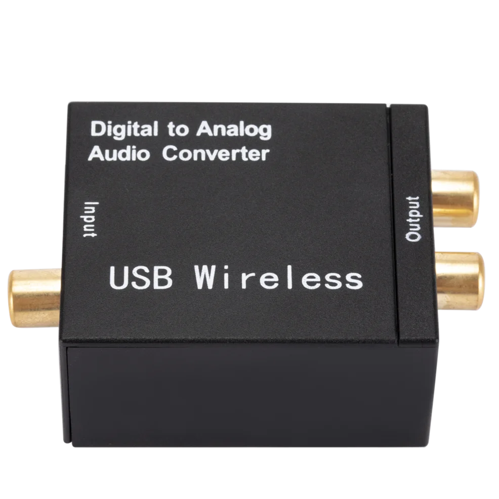 USB DAC Amplifier With Bluetooth Digital To Analog Audio Converter Optical Fiber Toslink Coaxial Signal To RCA R/L Audio Decoder