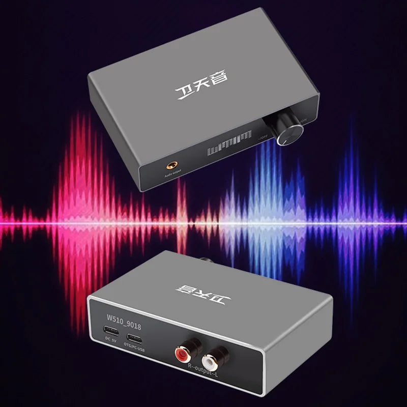 Digital Audio Decoder ES9018 DAC 32BIT 384KHz DSD256 Lossless Decoding HIFI Sound Card Headphone Amplifier CT7601 USB Chip