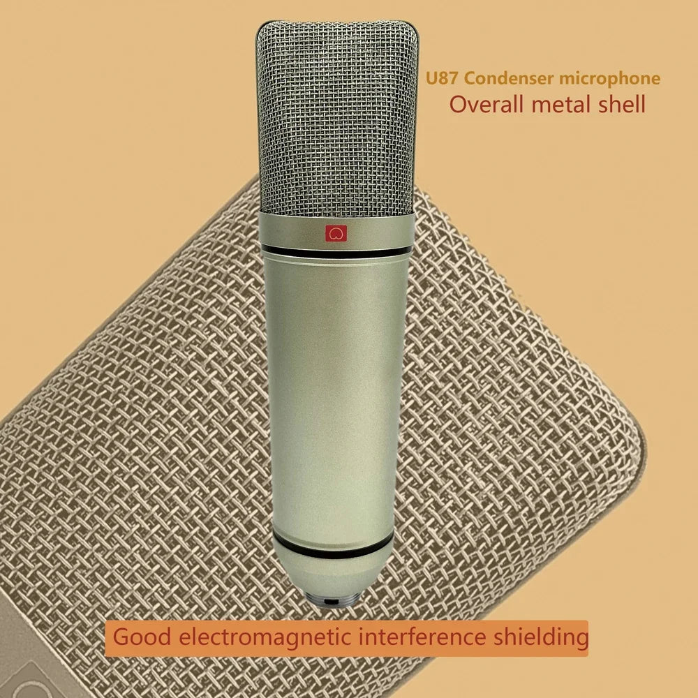 Condenser Microphone Professional Mic Recording Studio Sound For PC Computer Laptop Wired Karaoke Stand Mikrofon Audio Sing Mike