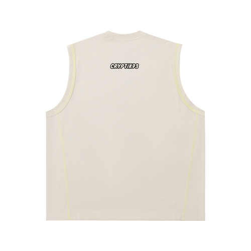 Cryptik93 jersey Contrast Panel Cooling Performance Tank Top